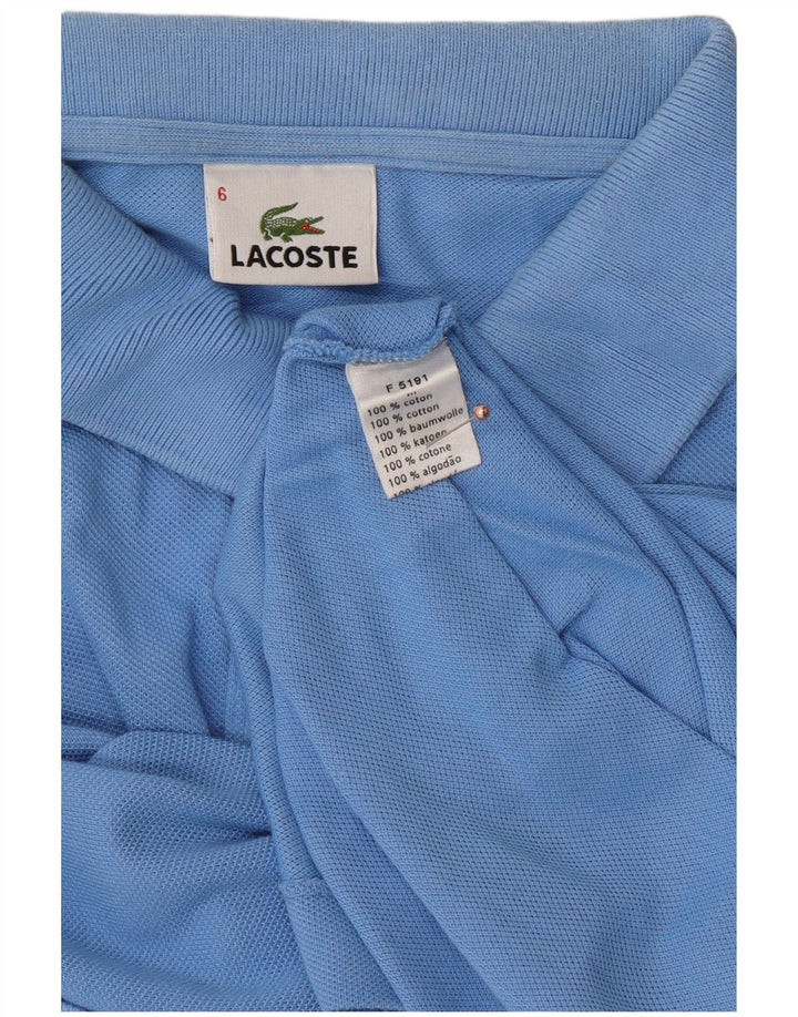 LACOSTE Poloshirt til mænd str. 6 XL Blå bomuld