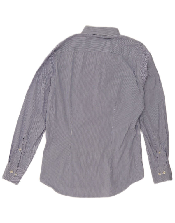 Fred Perry Herre Slim Fit skjorte Medium blå stribet bomuld Classic