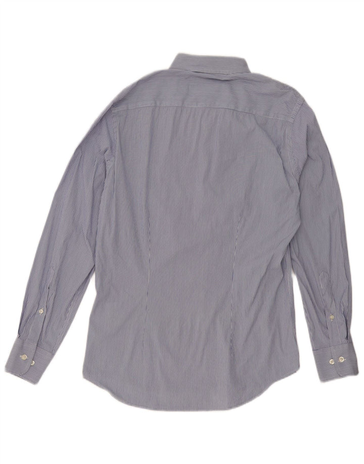 Fred Perry Herre Slim Fit skjorte Medium blå stribet bomuld Classic