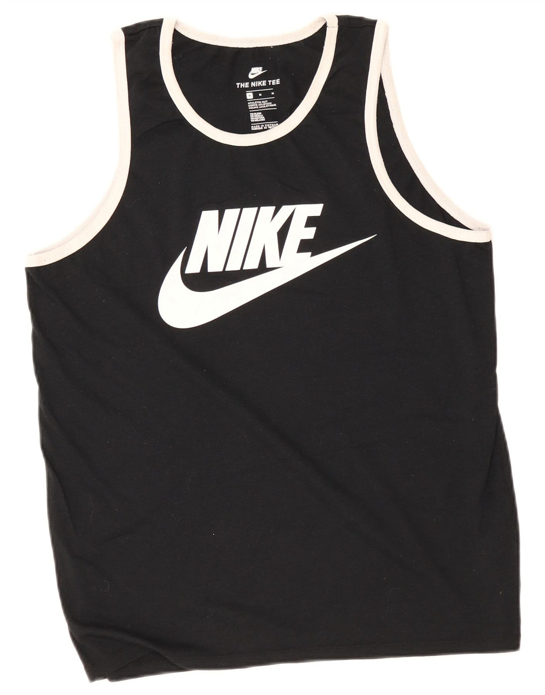 Nike Herre Athletic Cut Grafisk Vest Top Medium Sort Polyester