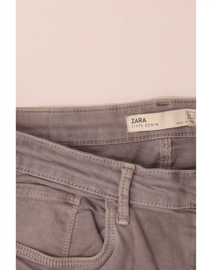 Zara Dame Slim Jeans EU 44 XL W34 L27 Grå