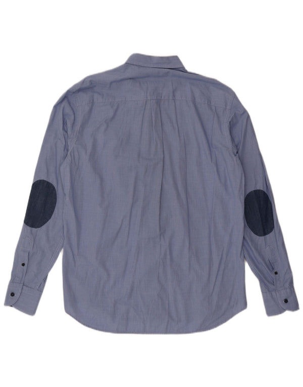 Harmont & Blaine Herre Regular Fit Shirt XL Blå Houndstooth