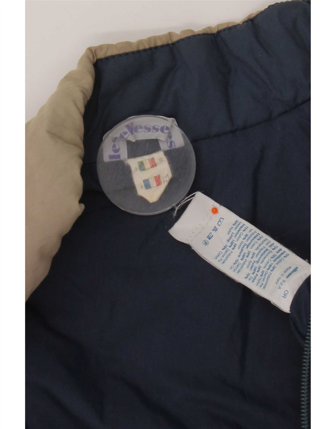 Ellesse Herre Polstret Gilet IT 48 Medium Blue Colourblock Bomuld