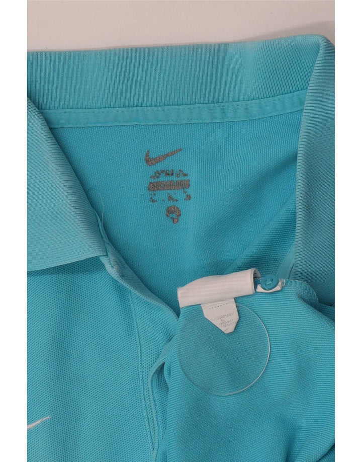 Nike herre poloshirt XL blå bomuld