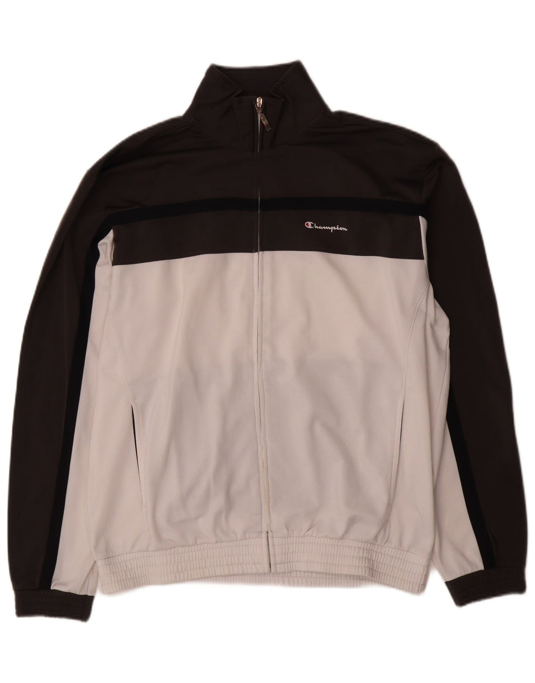 Champion Træningsdragt til mænd Topjakke Stor Sort Colourblock Polyester