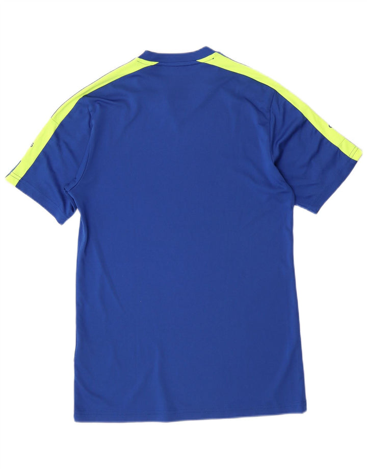 Adidas Herre Aeroready Grafisk T-Shirt Top Lille Blå Colourblock Polyester