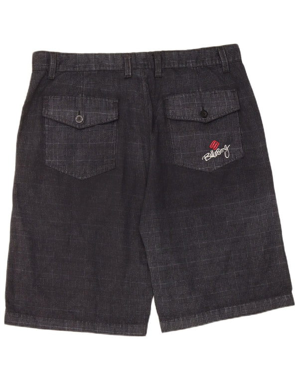 Billabong Chino Shorts til mænd W40 XL sort ternet bomuld