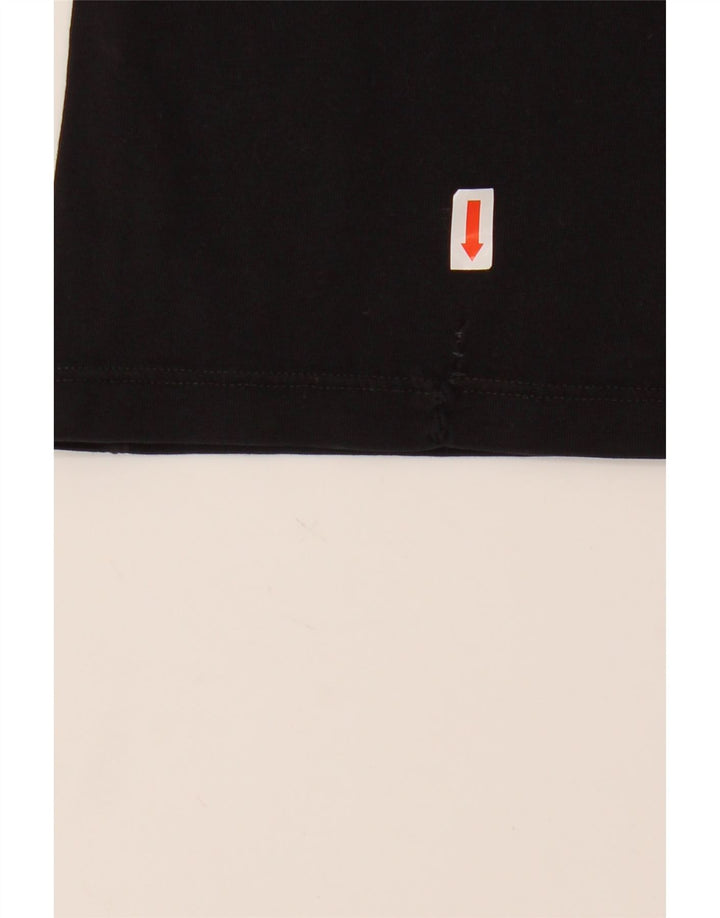 CONVERSE Mens Graphic T-Shirt Top Medium Black Cotton