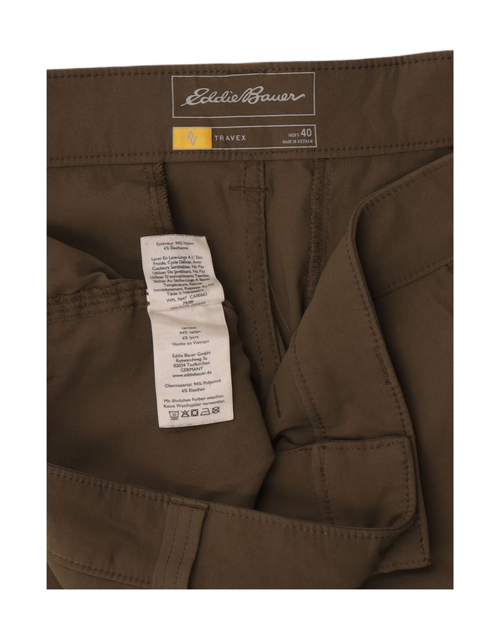 EDDIE BAUER Chino Shorts til mænd W40 XL Khaki Nylon