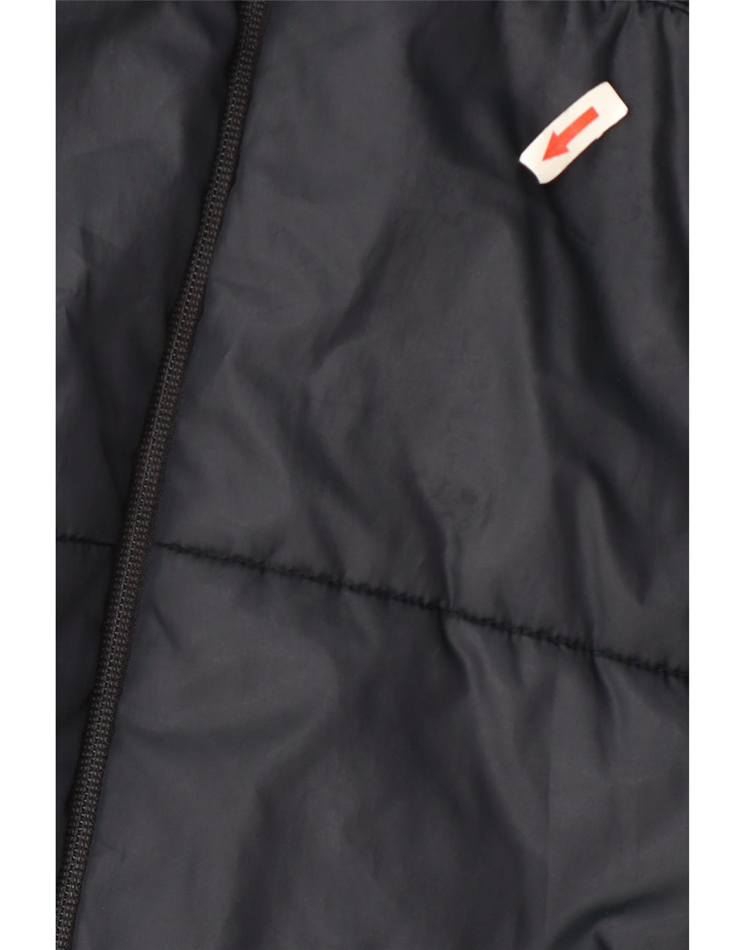 Nike grafisk polstret hættejakke til kvinder UK 14 Medium marineblå polyester