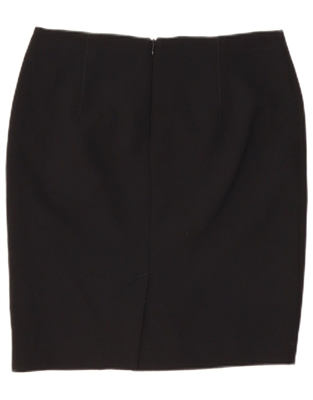 VINTAGE Blyantnederdel til kvinder UK 10 Small W29 Black Polyester