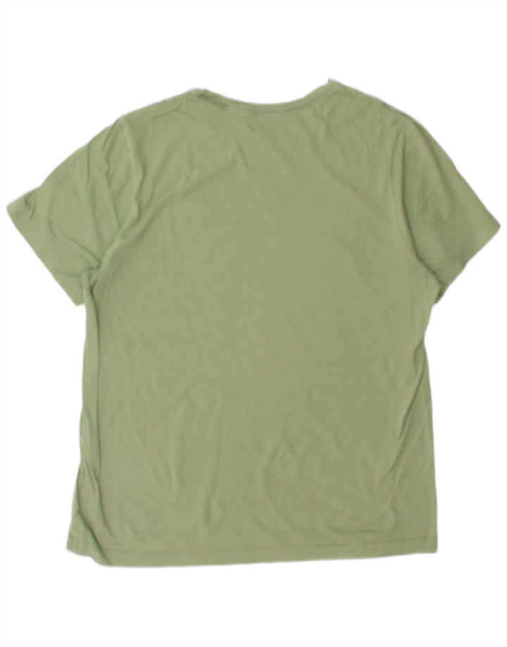 Nike T-shirt top til mænd, stor grøn bomuld