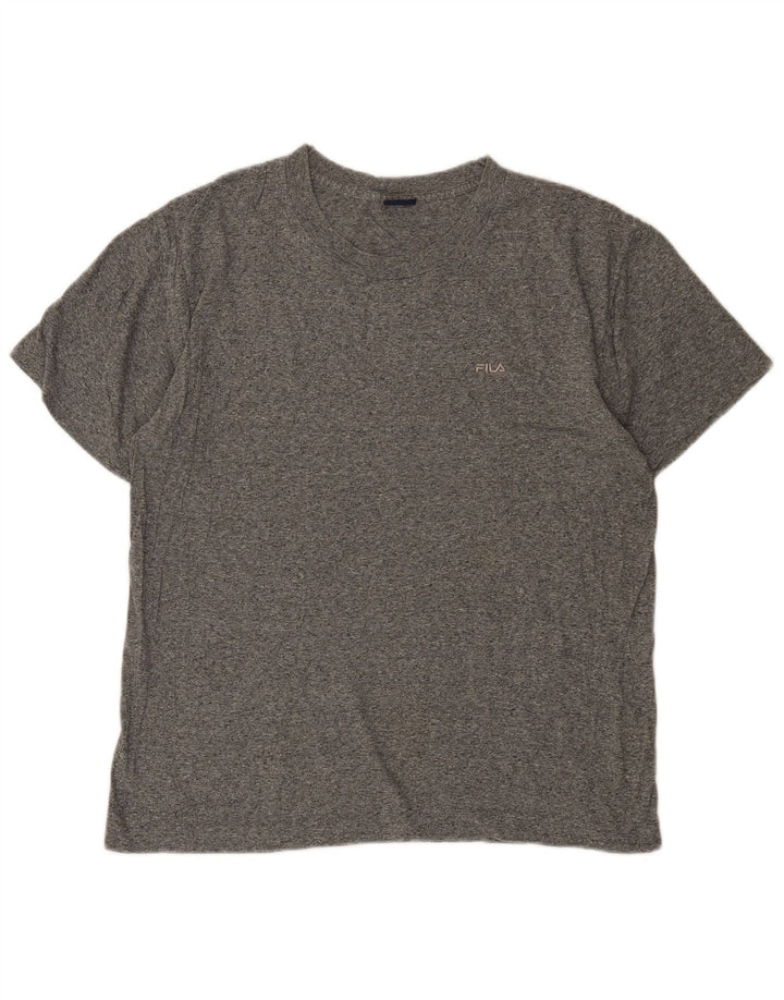 FILA Herre T-Shirt Top Medium Grey Flecked