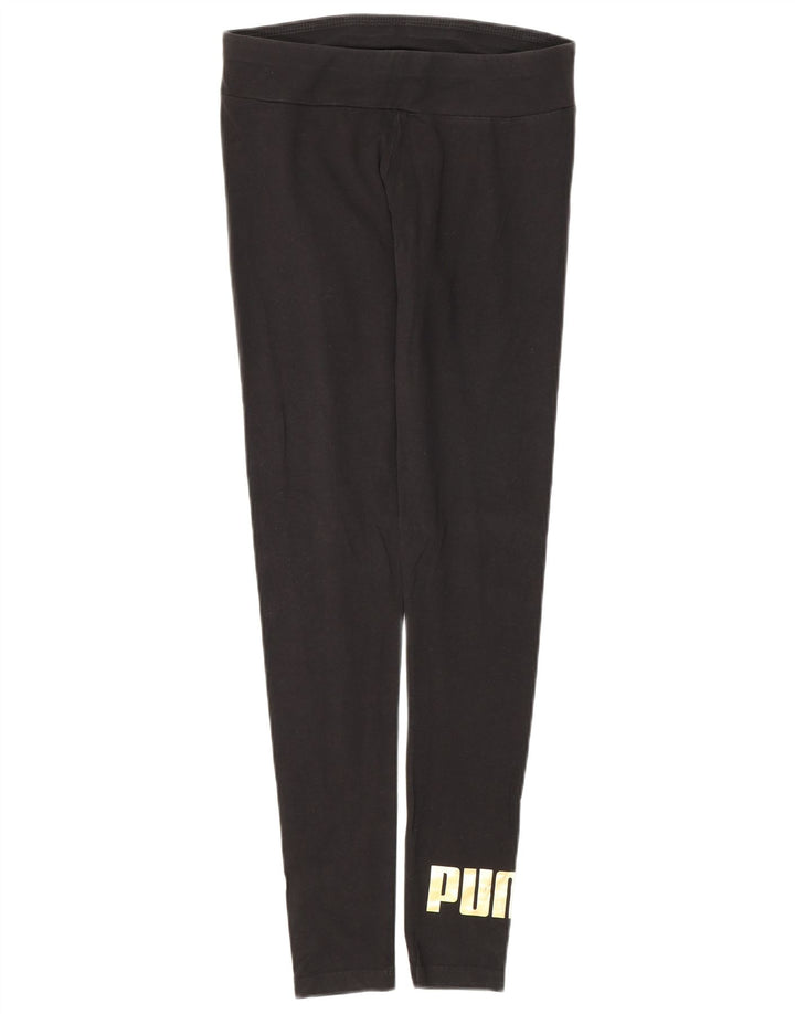 Puma Grafiske Leggings til kvinder UK 8 Small Black