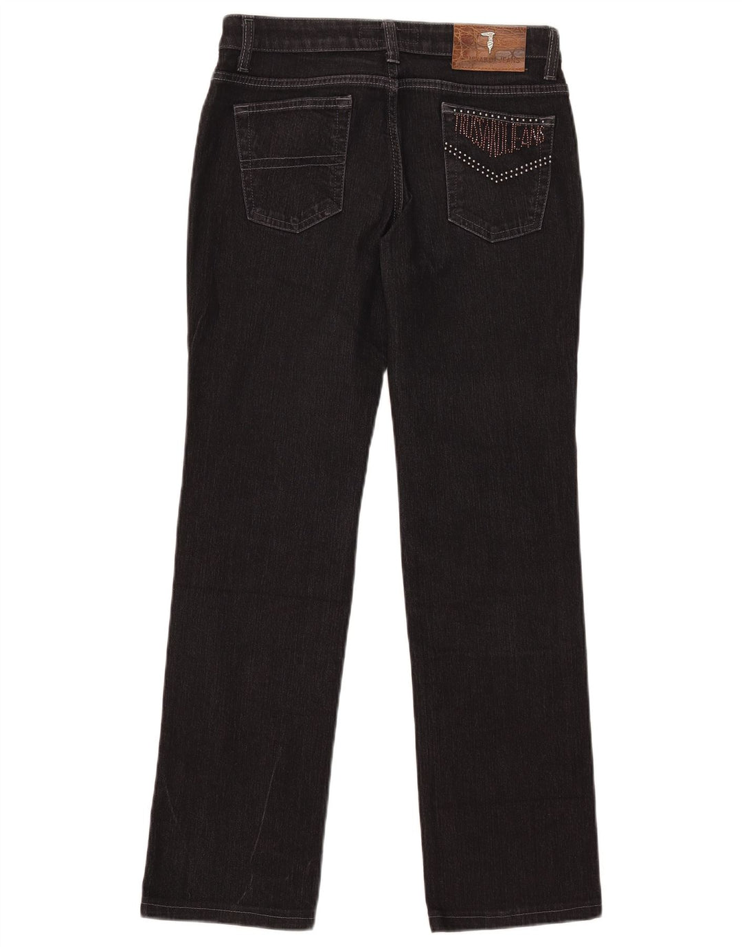 Trussardi lige jeans til kvinder W28 L29 sort bomuld