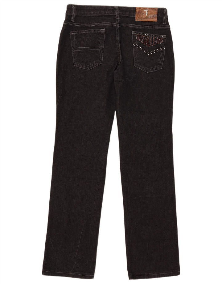 Trussardi lige jeans til kvinder W28 L29 sort bomuld