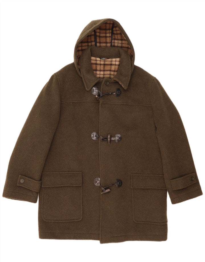 Vintage Herre Hooded Duffel Coat UK 42 XL Khaki