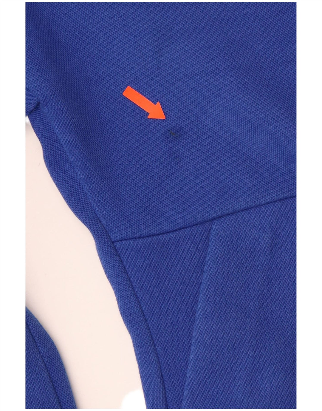 ADIDAS grafisk hættetrøje med lynlås til kvinder UK 12/14 Mellemblå bomuld