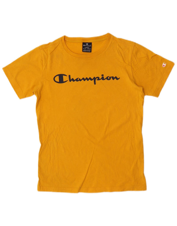 Champion Piger Grafisk T-Shirt Top 11-12 År Stor Gul