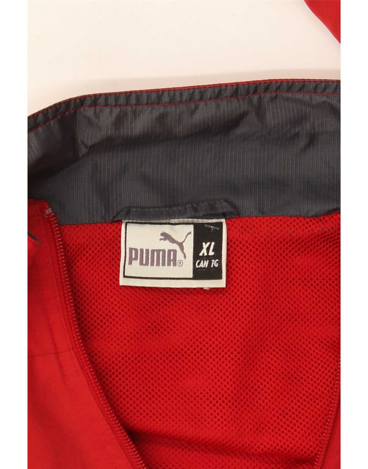 Puma Træningsdragt Topjakke til mænd XL Rød Colourblock