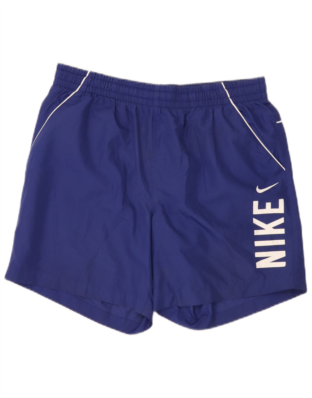 Nike grafiske sportsshorts til mænd, store blå polyester