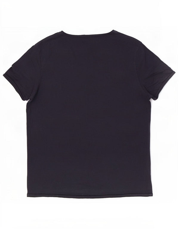 Scotch & Soda herre T-shirt Top Stor marineblå bomuld