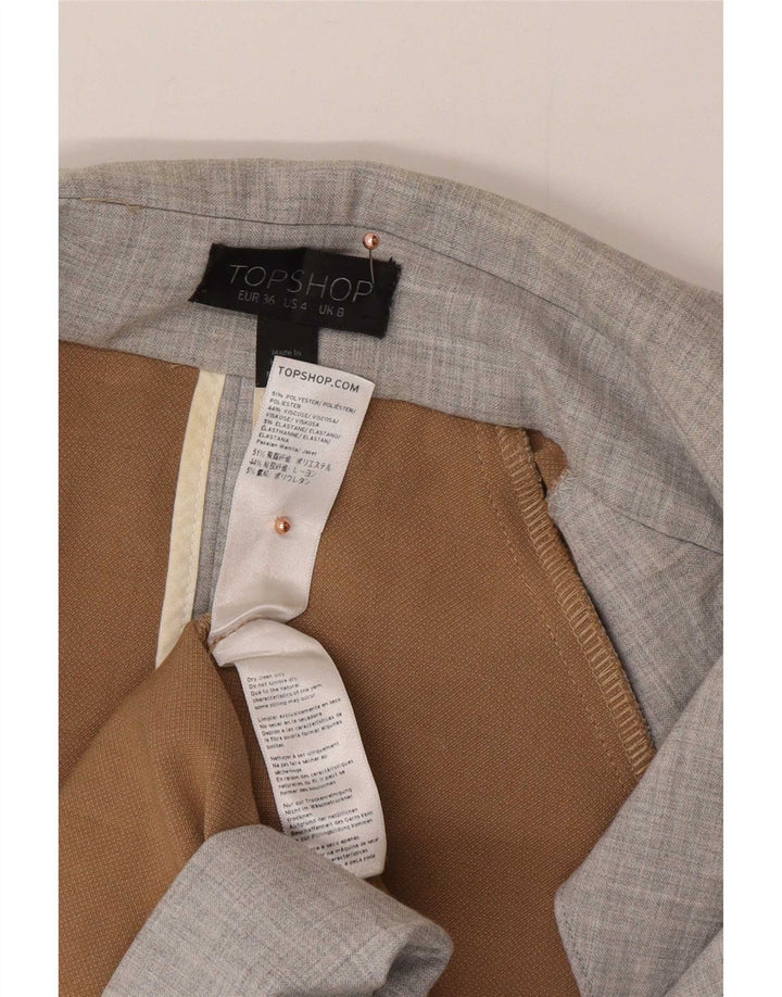 Topshop Dame Trench Coat UK 8 Lille Grå Polyester