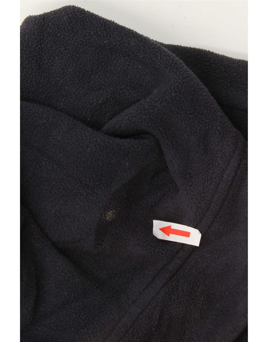 Zara Dame Hætte Duffle Fleecejakke UK 14 Medium Navy Blue Polyester