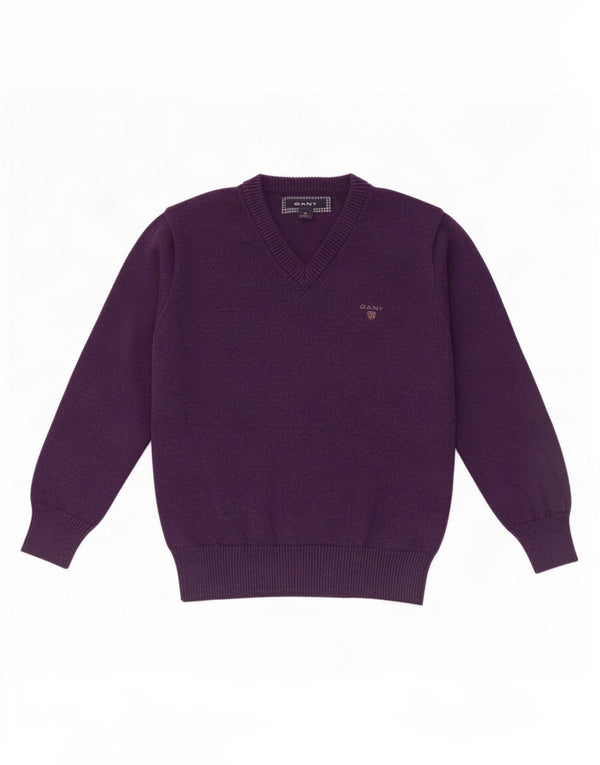 Gant Boys V-hals sweater 5-6 år Lille Lilla Bomuld