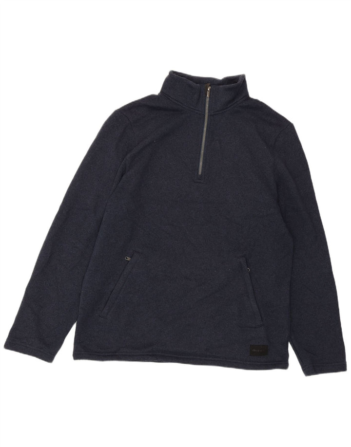 ROHAN Sweatshirt med lynlås til mænd, medium marineblå polyester
