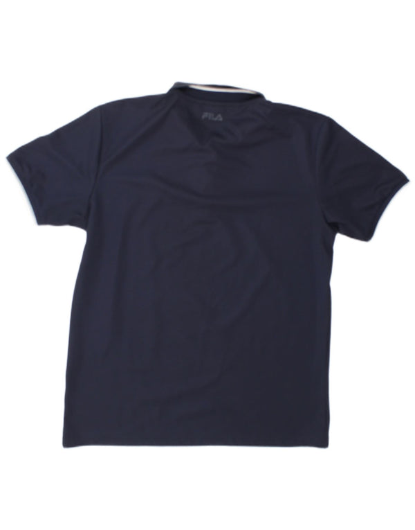 Fila Herre Polo Shirt Large Navy Blue