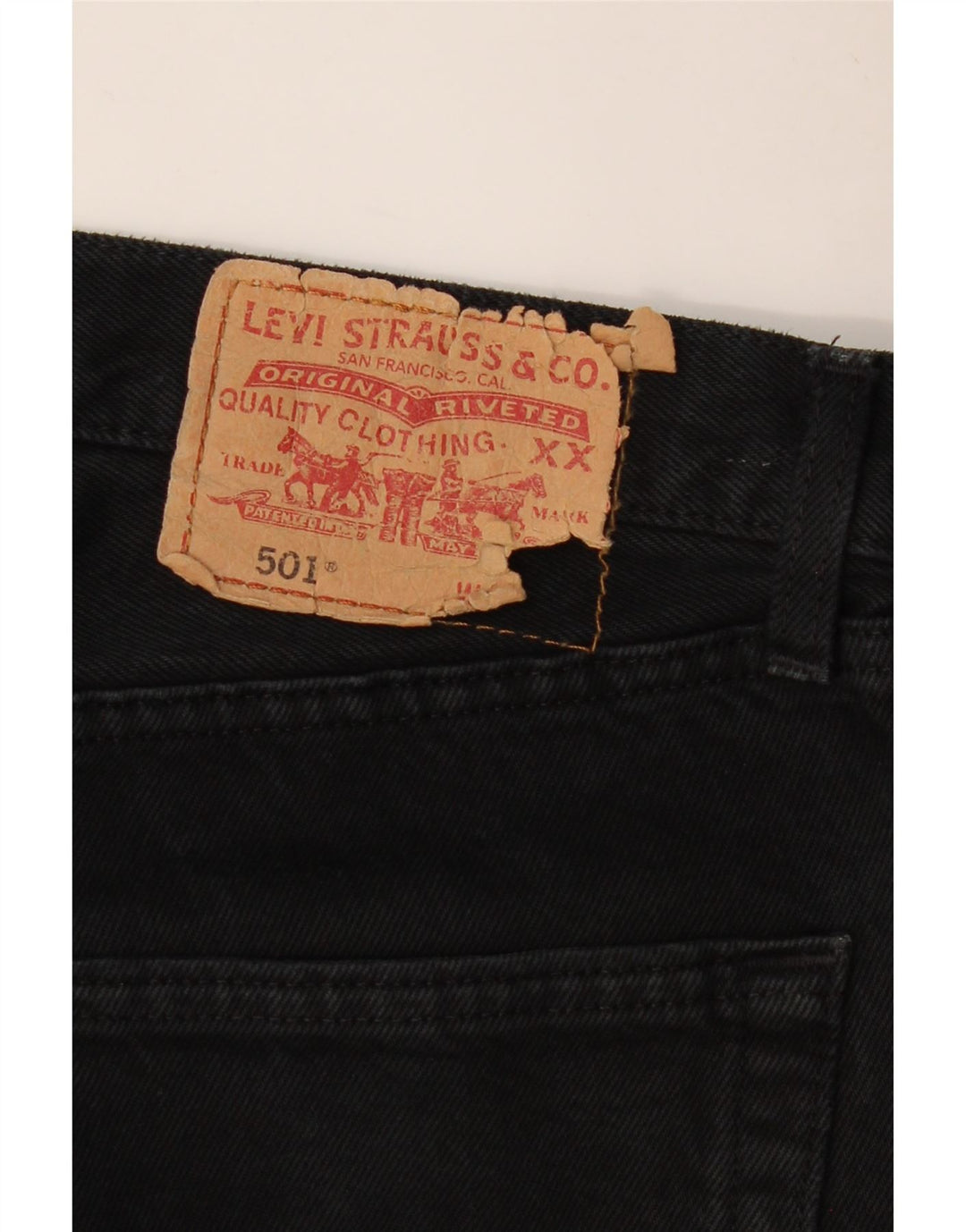 LEVI'S Herre 501 Straight Jeans W32 L31 Sort