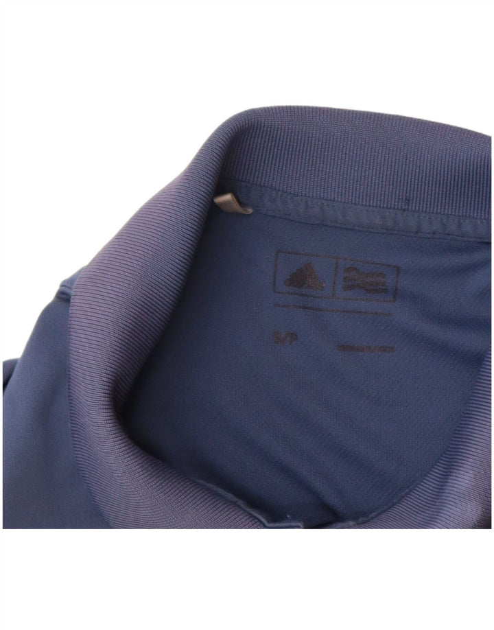 ADIDAS Poloskjorte til mænd, lille marineblå polyester