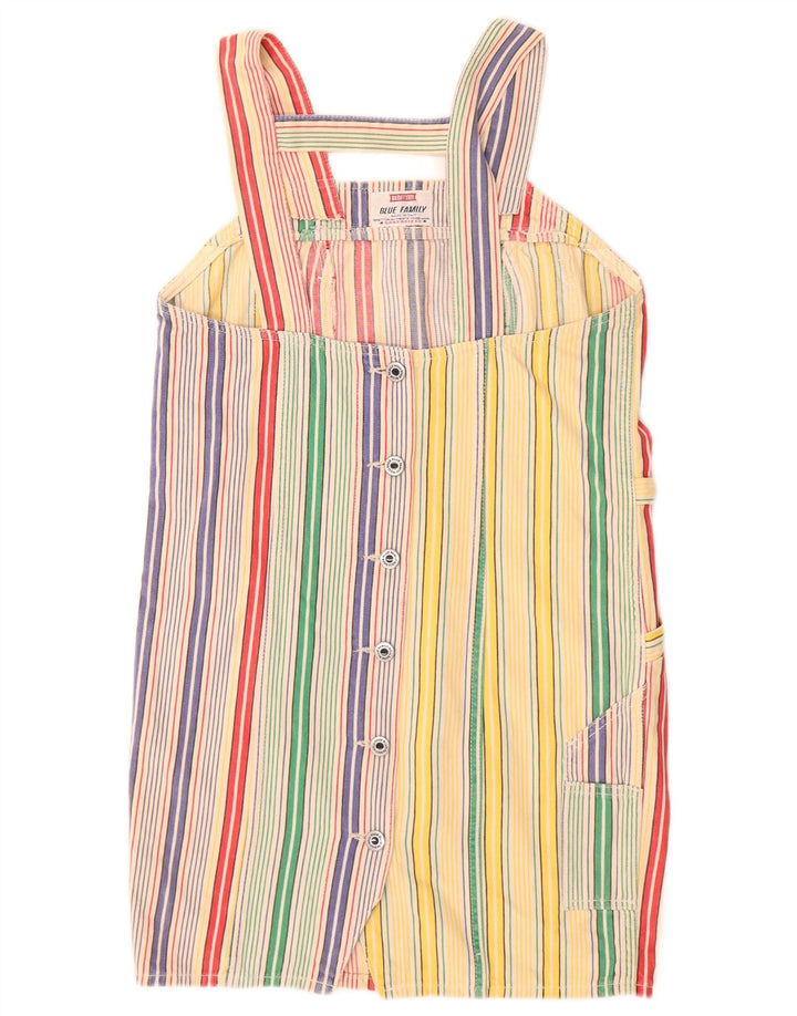 Benetton Dame Pinafore Dress IT 40 Lille flerfarvet stribet bomuld