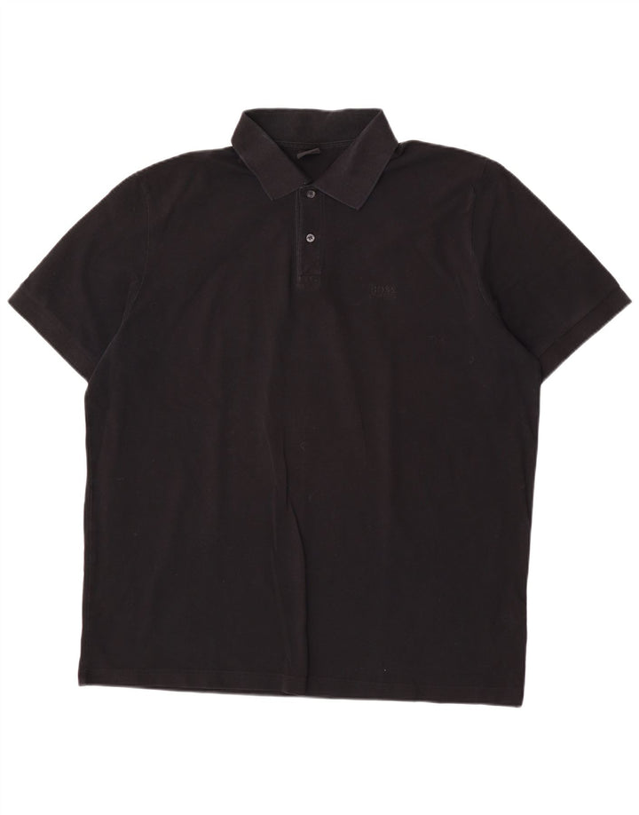 Hugo Boss herre poloshirt 2XL sort bomuld