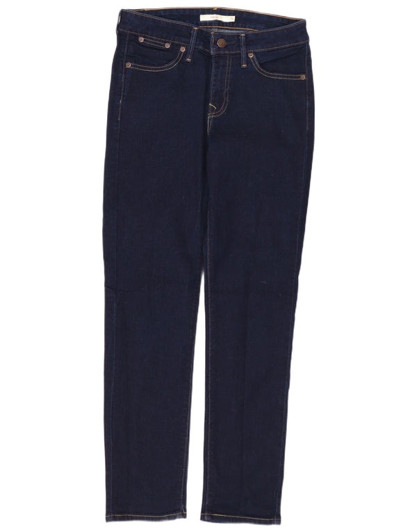 Levi's Dame 712 Slim Jeans W26 L28 Marineblå Bomuld