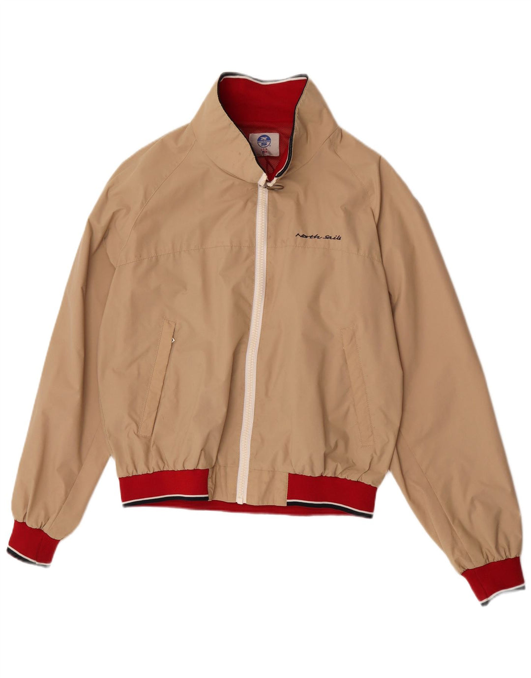 North Sails Herre Bomber Jacket UK 38 Medium Beige Colourblock Polyamid