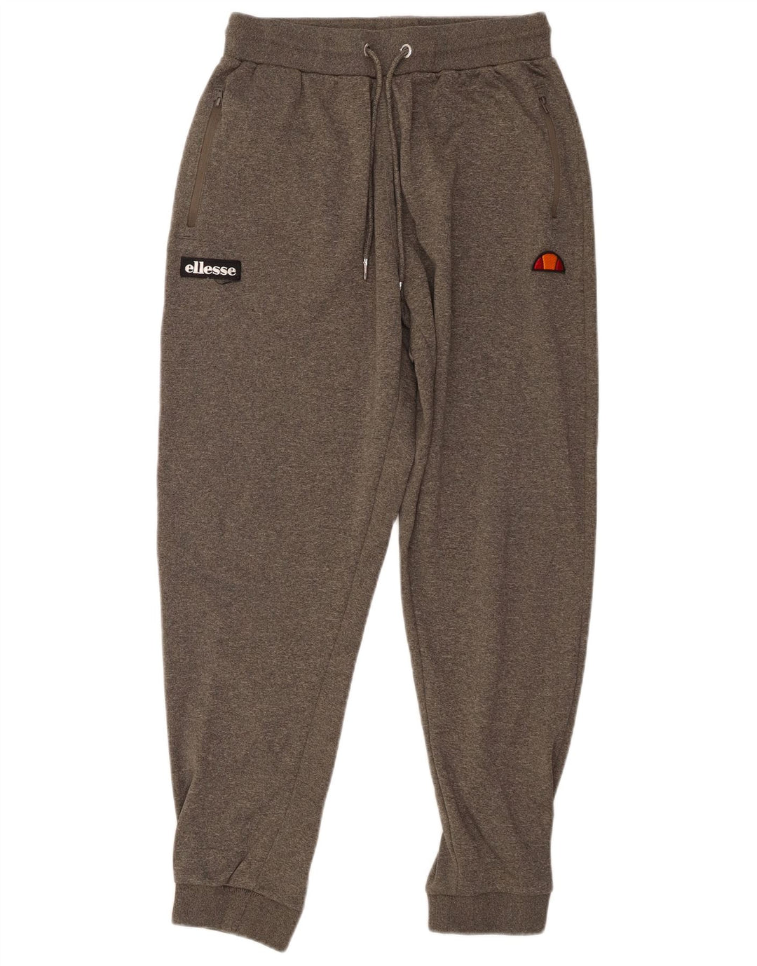 ELLESSE Træningsdragt bukser til mænd Joggers Large Grå Flecked Polyester