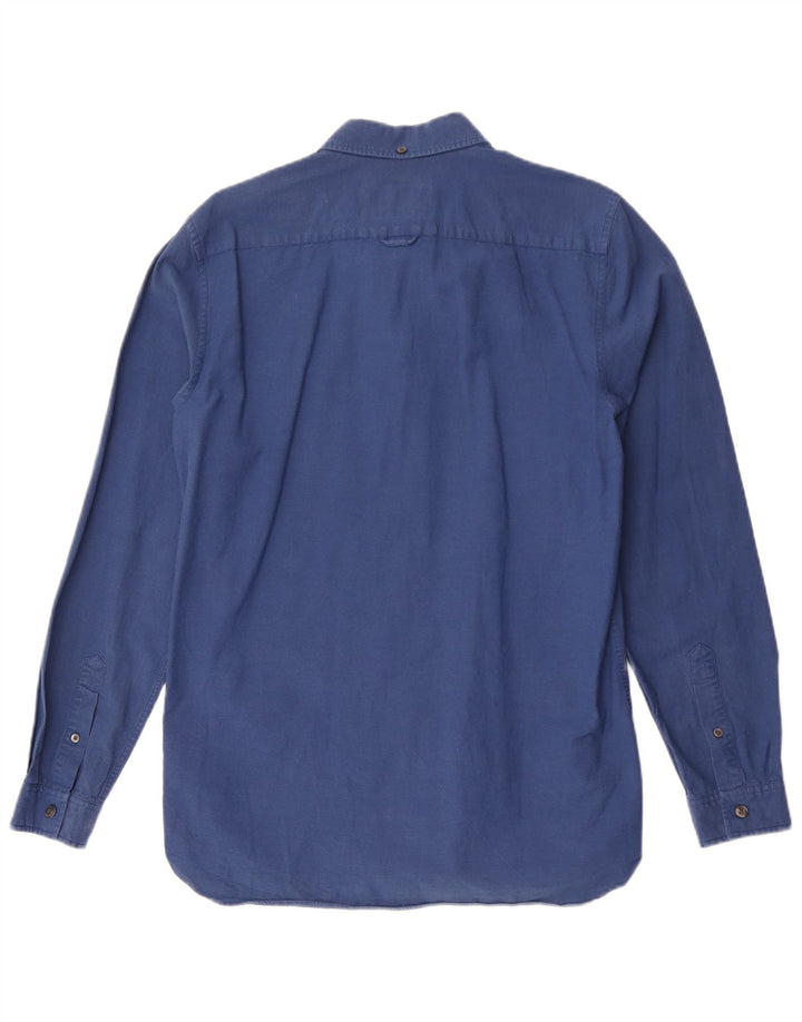 Lacoste Herre Slim Fit Skjorte Størrelse 40 Medium Marineblå Bomuld