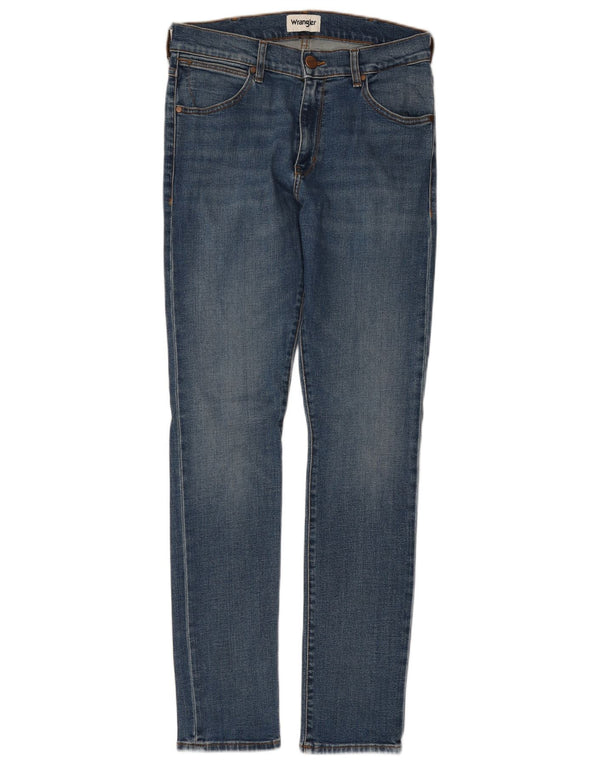 WRANGLER Herre Larston Slim Jeans W31 L34 Blå Bomuld