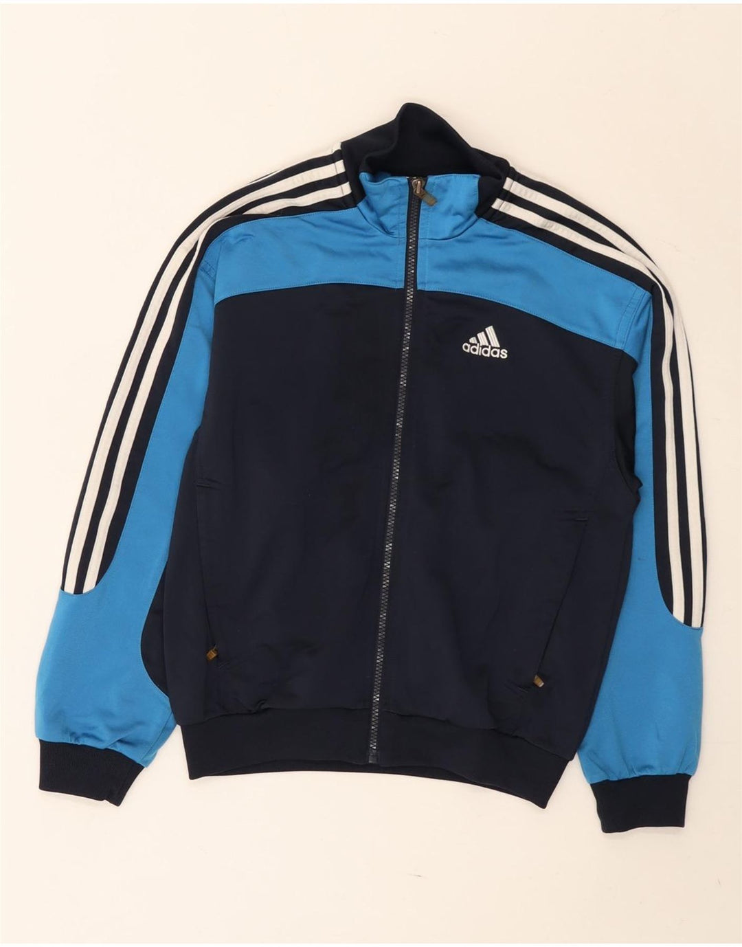 ADIDAS Grafisk træningsdragt topjakke til drenge 11-12 år Blå Colourblock