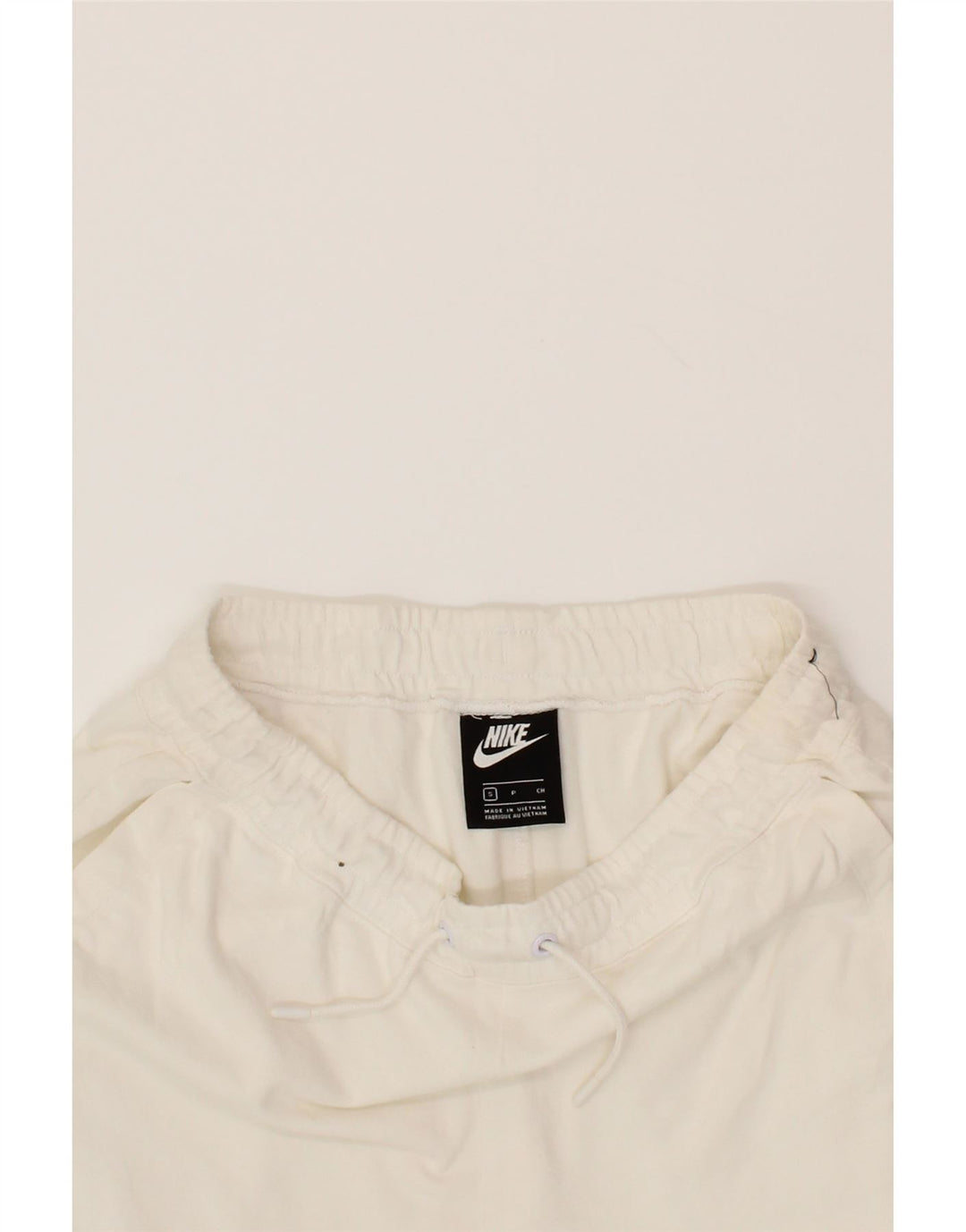 NIKE Womens Sport Shorts UK 10 Small  White Cotton Vintage Nike and Second-Hand Nike from Messina Hembry 