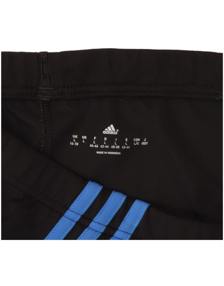 Adidas Dame Capri Leggings UK 16/18 Large Black Polyester