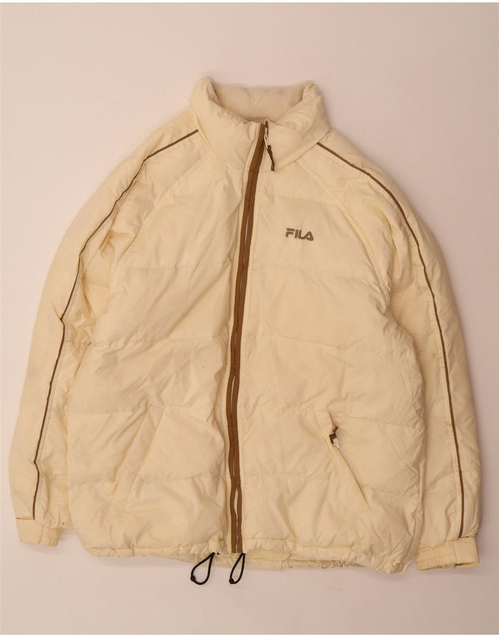 Fila Polstret Herrejakke IT 52/54 Large Off White Polyester