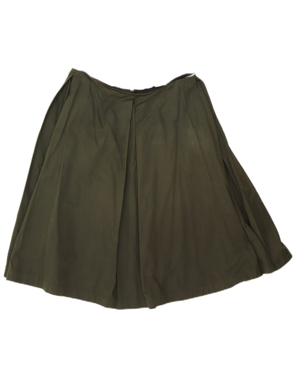 Max Mara Womens Pleated Skirt W30 Medium Green