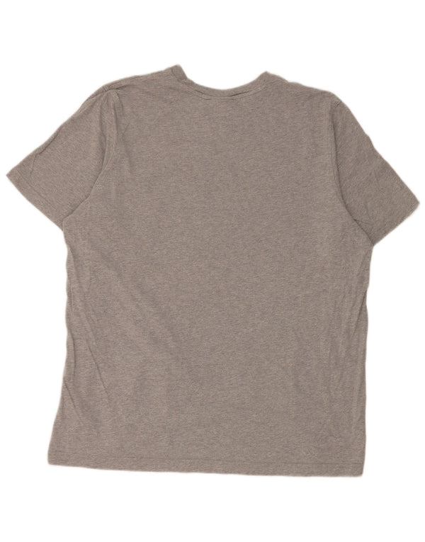 Adidas Herre grafisk T-shirt Top XL Grå Flecked Bomuld