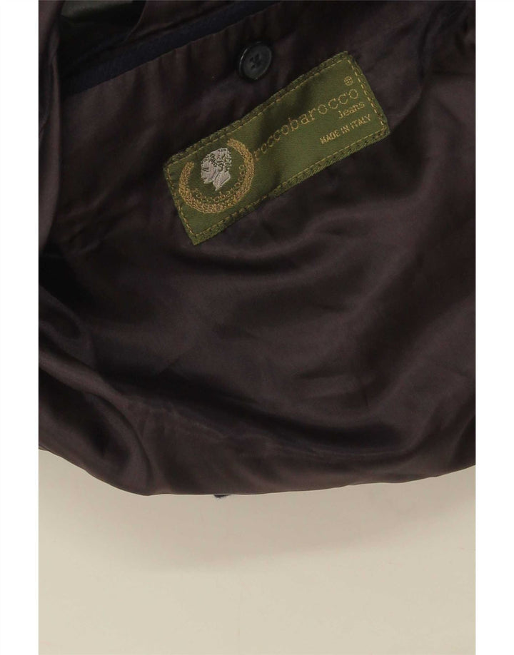 Roccobarocco Herre 3-knaps blazerjakke UK 40 Large Navy Blue