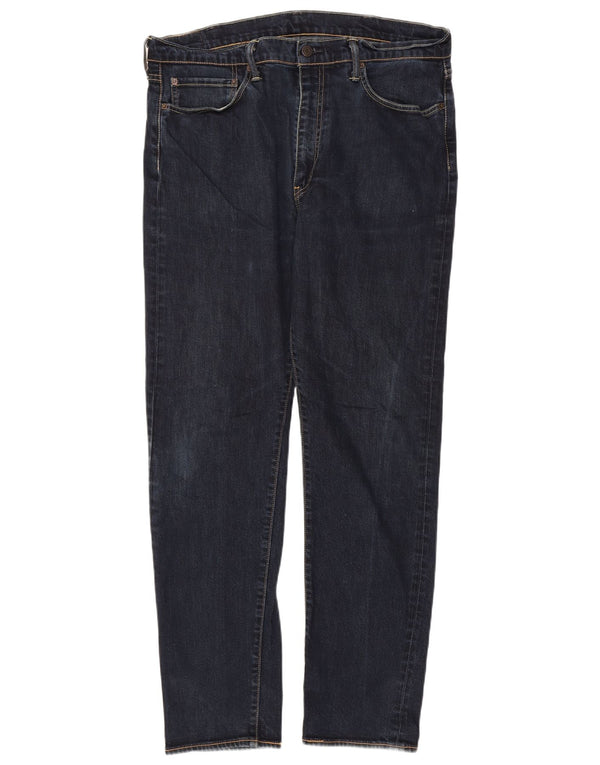 Levi's Herre 522 Straight Jeans W38 L34 Marineblå Bomuld