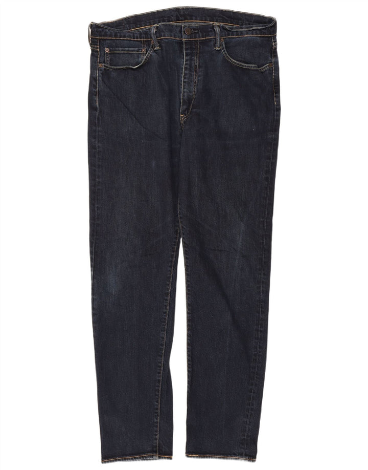 Levi's Herre 522 Straight Jeans W38 L34 Marineblå Bomuld