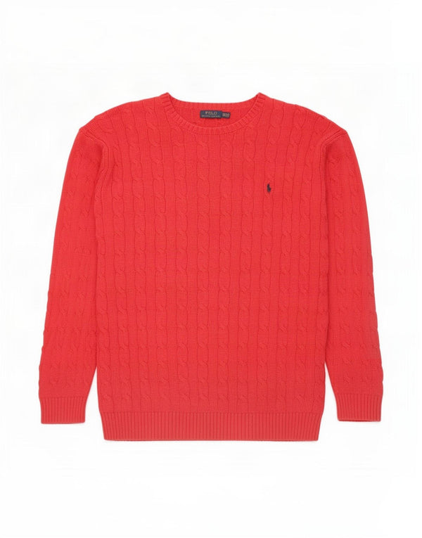 Polo Ralph Lauren Mens Tall Boat Neck Jumper Sweater 2XL Red Cotton